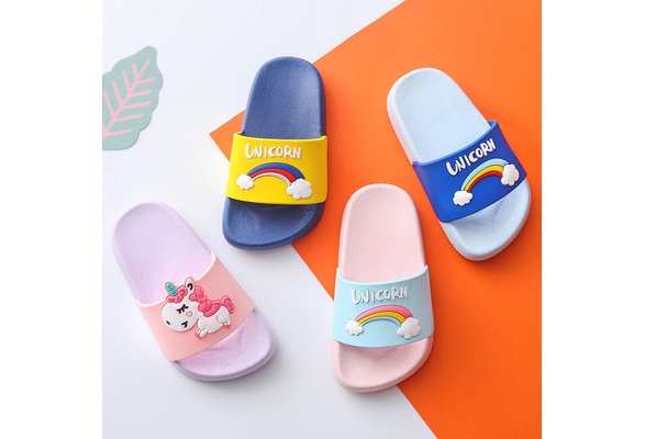 child unicorn slippers