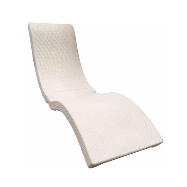 SwimWays Terra Sol Sonoma Chaise Poolside and Floating Lounge, White (Open Box) Wish