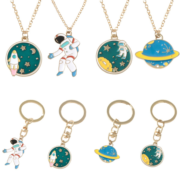 Space Collection Jewelry Cute Astronaut Necklace