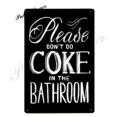 Funny, Bathroom, metalsign, funnymetalplaque