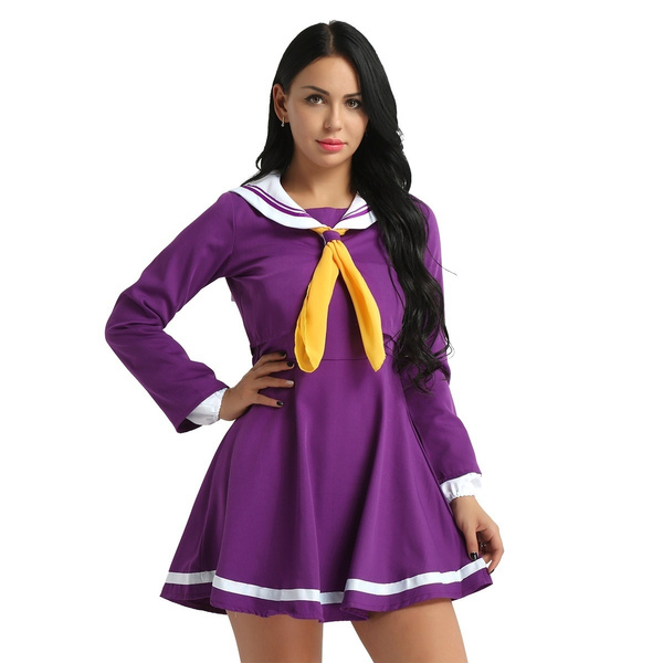 Japanese Sailor Suit Cosplay Japanese School Uniform Halloween Costume ...