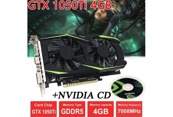 New GTX1050Ti 128Bit PCI-E 4GB DDR5 HDMI Graphics Computer GPU 4GB