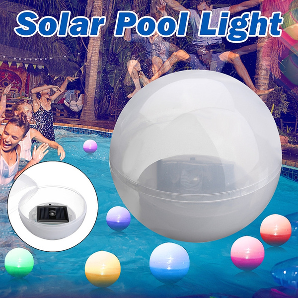 7 Color Changing Solar Led Floating Lights Ball Pond Pool Light Waterproof Cordless Night For Swimming Patio Lawn Hot Tubs Garden Decoration Wish 7 Color Changing Solar Led Floating, Outdoor Solar Color Changing Led Floating Lights Ball