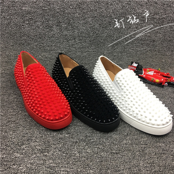 white and red designer shoes