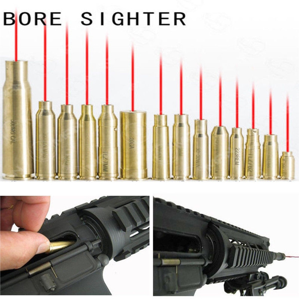 Bore Sighter Sight 223 rem 5.56 Cartridge Red Laser Boresighter 