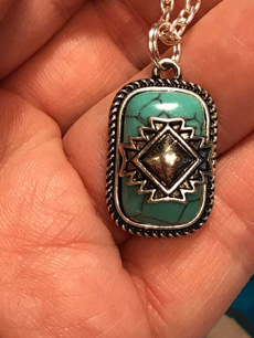 Antique, Sterling, Turquoise, DIAMOND