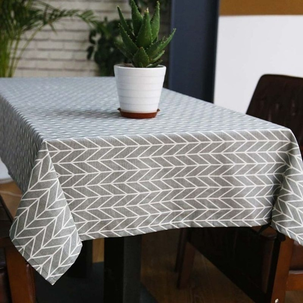 Country Style Table Cloth Cotton Linen, Country Style Tablecloths
