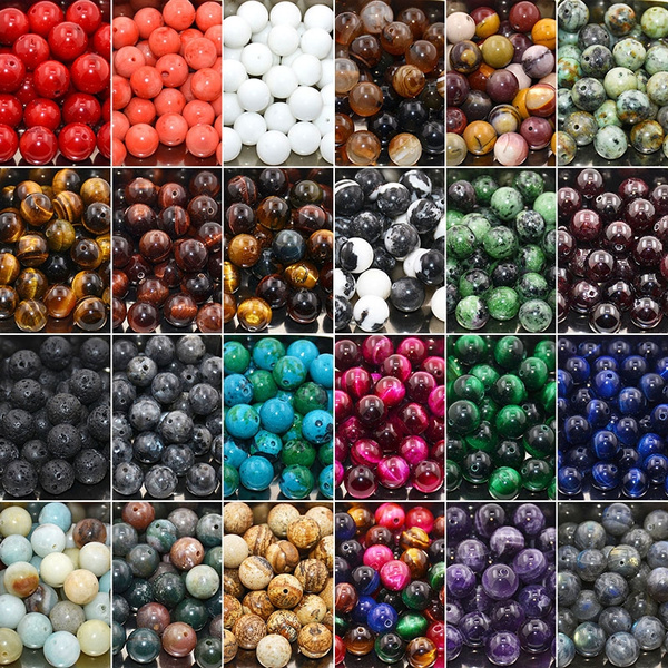 Wholesale Natural Gemstone Round Spacer Loose Beads Lapis Lazuli 8mm-20pcs