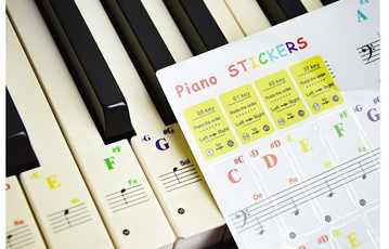pianosticker, Colored, beginner, Stickers