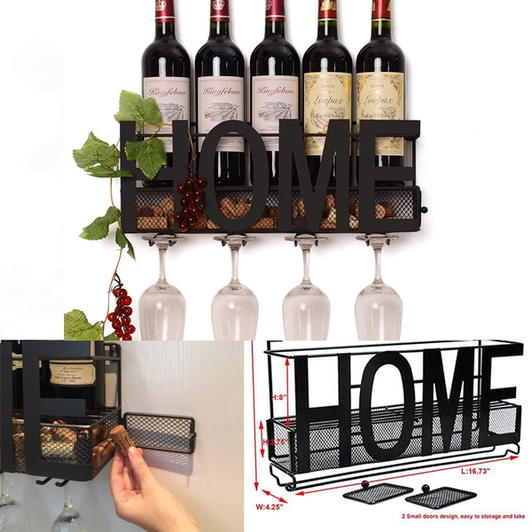 European Wrought Iron Wine Rack Wall Wine Bottle Wine Stopper