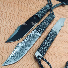 pocketknife, Outdoor, dagger, damascusknife