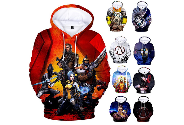 Duan Wuqing Borderlands 3 Fashion Mens Hat and Pocketless Sweater Gray M Duan Wuqing Borderlands 3 Fashion Mens Hat and Pocketless Sweater Gray M
