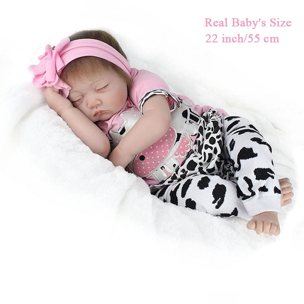 Reborn Baby Doll,22Inch Reborn Baby Dolls,Soft Vinyl Handmade