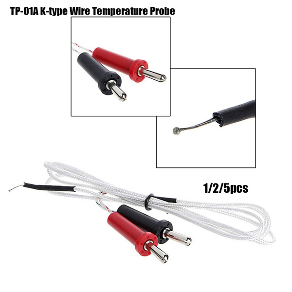 50℃ to 350℃ TP-01A K-type 100cm Wire Temperature Test Thermocouple Sensor Probe 