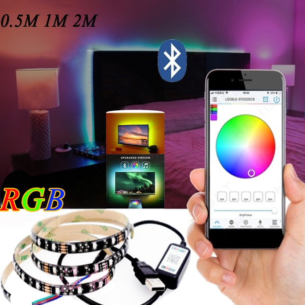 Control USB LED Light Bluetooth LED Controller RGB LED Strip Light TV Back Lighting Car Interior Lights Home Decoration Wish