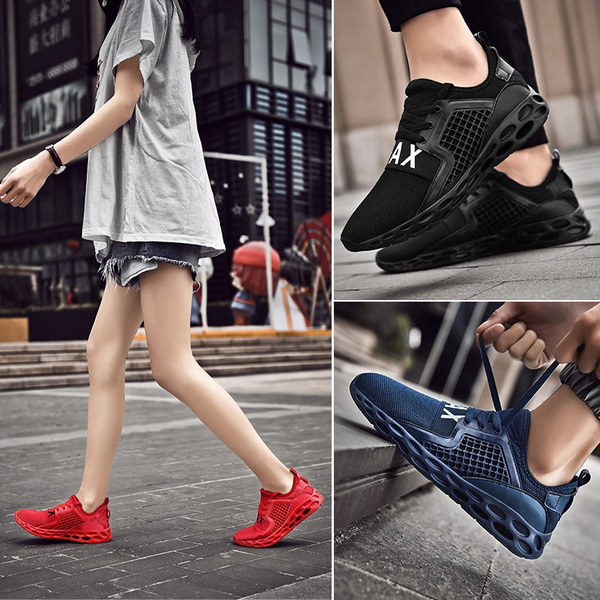 Zapatillas para mujer encaje damas Plana Cómoda Gimnasio Correr Deportes Zapatos Talla 