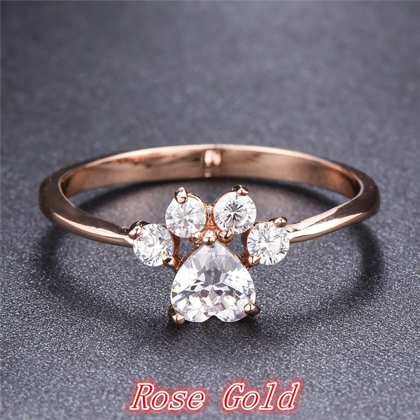 Dog diamond outlet ring