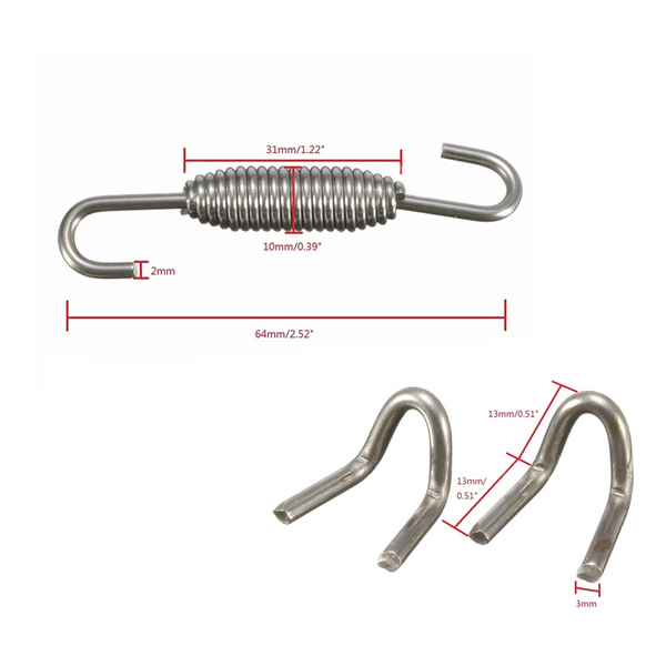 exhaust spring hooks
