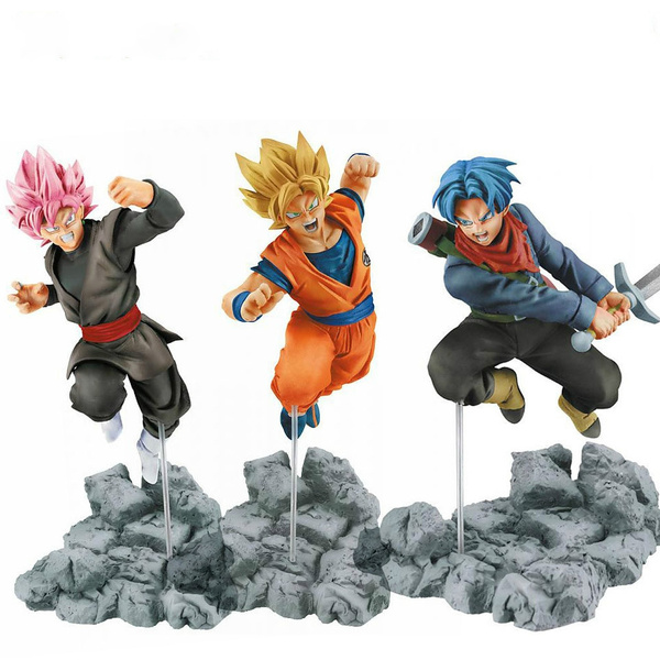 Dragon Ball Goku Trunks Zamasu PVC Action Figure Toys Dragon Ball Super  Saiyan Rose Goku Black Model Toys | Wish