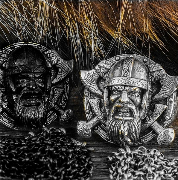Vikings Warrior Skull Stainless Steel Beard Beads