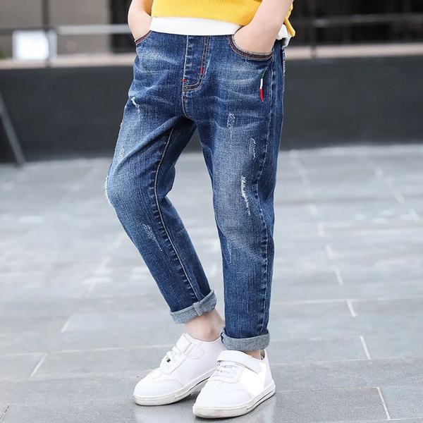A2Z 4 Kids Kids Boys Skinny Jeans Designers Mid Blue Denim Stretchy Pants Fashion Fit Trousers New Age 5 6 7 8 9 10 11 12 13 Years
