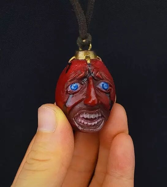 Buy LUFOYOU Anime BerserkBehelit Necklace,1997 Crimson Behelit Pendant,  Guts Griffith Berserk Egg Of King Keychain Cosplayer Prop Gift for Men  Women, 4*3cm, Resin, resin at Amazon.in