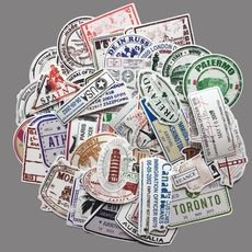 Car Sticker, luggagesticker, Computers, Stamps