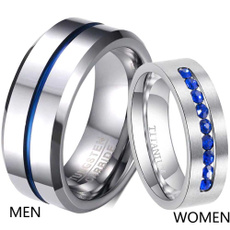 Couple Rings, Blues, tungstenring, wedding ring