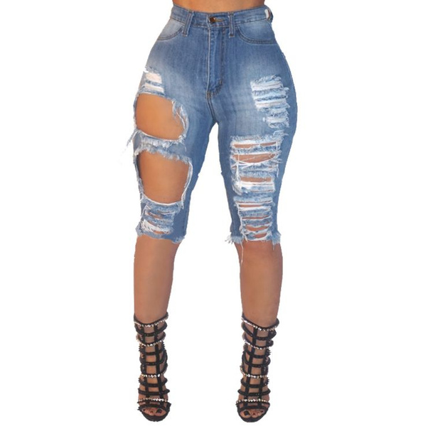 Wish store ripped jeans