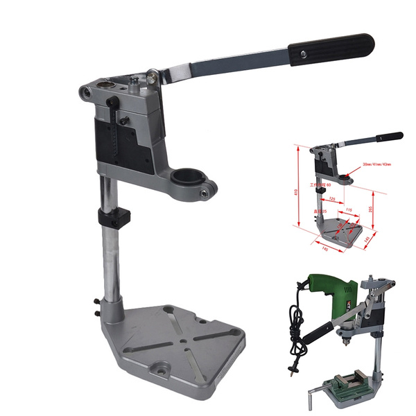 Electric Drill Bracket Aluminum Bottom Single Hole Drill Stand Aluminum