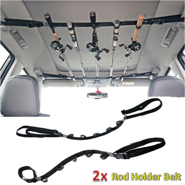 Vehicle Rod Carrier Rod Holder Belt Booms Fishing VRC Strap with Tie ...