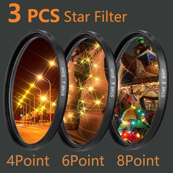 D DOLITY Camera Lens Star Filter 58mm 6-Point for Canon Nikon Sony Olympus Panasonic Sigma Fujifilm Special Effect