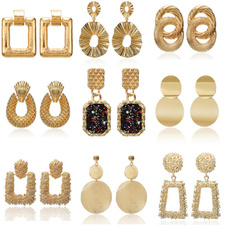 golden, Fashion, vintage earrings, Earring