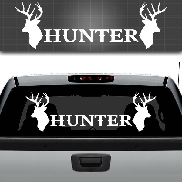 Hunter Truck Window Decal, Hunting Window Sticker, Hunting decal