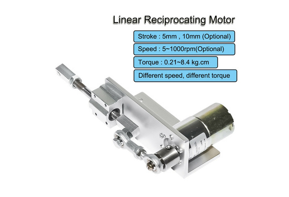 Linear Actuator Reciprocating Motor DC 12V 24V Stroke 12mm 16mm 20mm DIY Design 