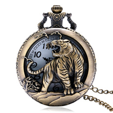 Tiger, quartz, Jewelry, Clock