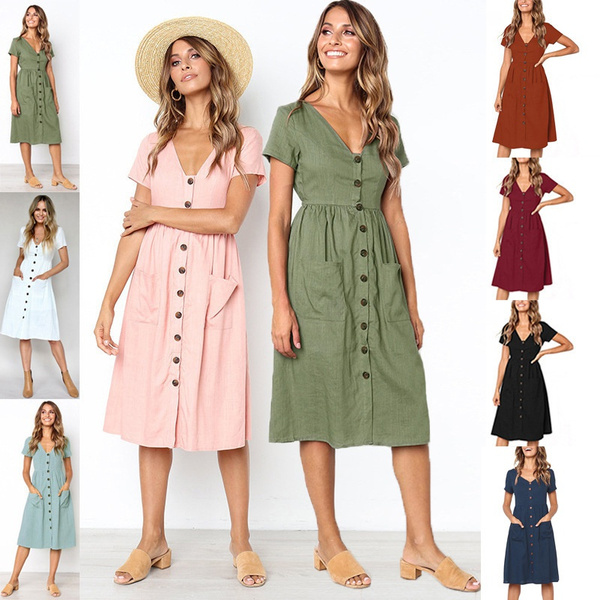 Casual dresses for hot sale summer 2019