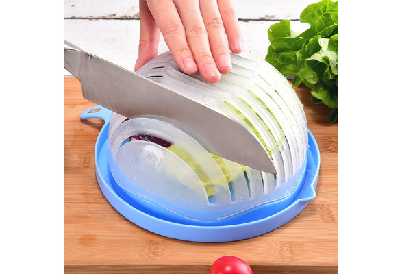 Upgrade 1 Minute Salad Cutter Bowl Vegetable Fruits Slicer Chopper Washer  And Cutter Quick Salad Maker Kitchen Gadget Home Tools