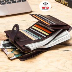 Shorts, tirfoldwallet, Wallet, genuine leather