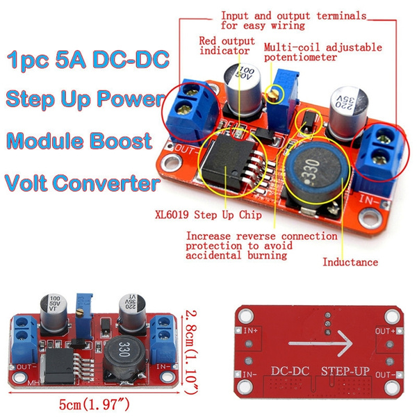 5A DC-DC step up power module boost volt converter 3.3V-35V to 5V6V 9V 12V 24_vi 