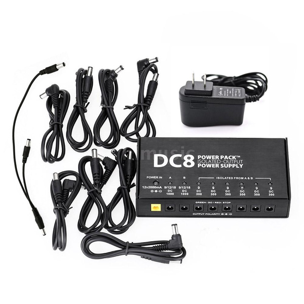 VITOOS DC8 Electric Guitar Effects Power Supply 8 Isolated 9V 18V 