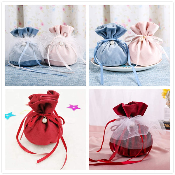  Wedding Candy Bag Flannel Wedding Candy Packing Bag