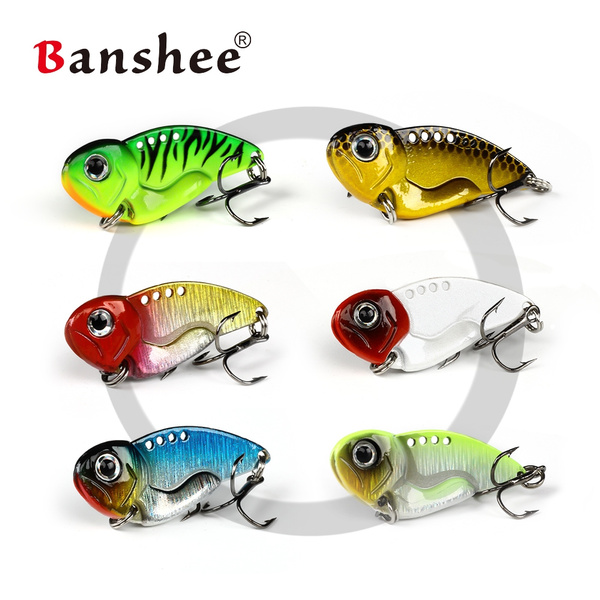 Banshee 45mm 12g Metal VIB Blade Baits Sinking Vibration Hard Fishing Lure  Artificial Bait Lipless Crankbaits for Bass Fishing