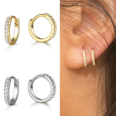 Mini, Hoop Earring, Jewelry, gold