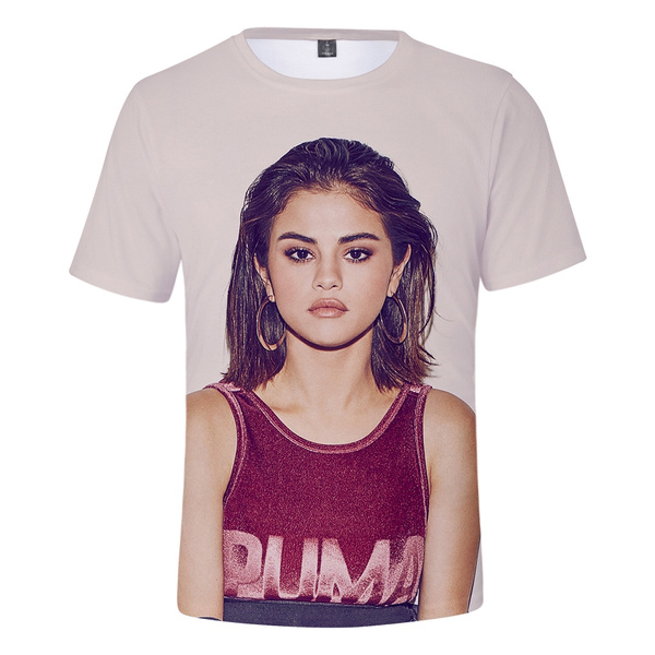 Selena Gomez 3D T Shirt Fashion and Hiphop Cartoon Simple Cool and Hiphop  Fashion Women/men T-shirts XXS To 4XL | Wish