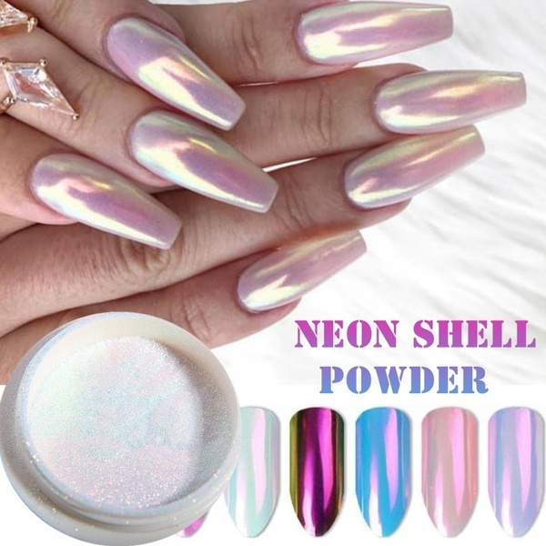 cr series nail glitter powder pearl