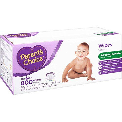 Parent's Choice Fragrance Free Quilted Baby Wipes, 800 sheets