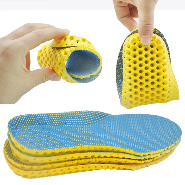 Stretch Breathable Absorbent Deodorant Sports Shoe Cushion Insole 35-40 