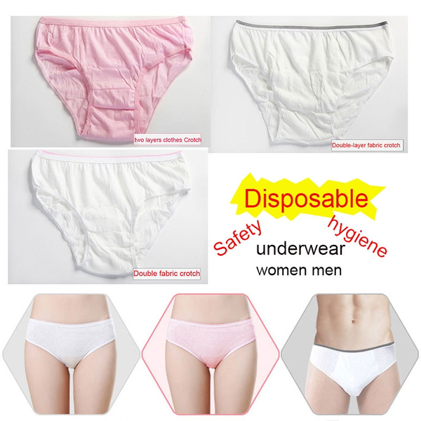 Disposable Ladies Underwear Men's Underwear 5pc loaded Physiological period  panties Cotton Pregnant Women Maternal Disposable Underwear Home Supplies Travel  Travel Equipment
