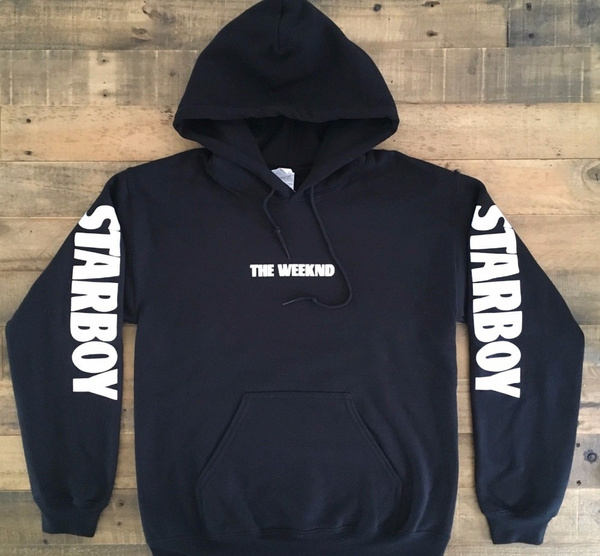 The weeknd black online hoodie